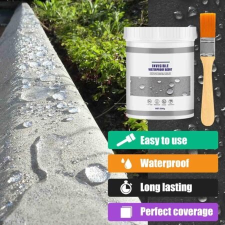 300G Invisible Waterproof Agent, Super Strong Invisible Waterproof Anti-Leakage Agent, Instarepair Waterproof Anti-Leakage Agent With Brush