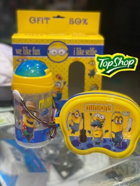 Kids School Water Bottle & Lunch Box (Box Packing-Random)