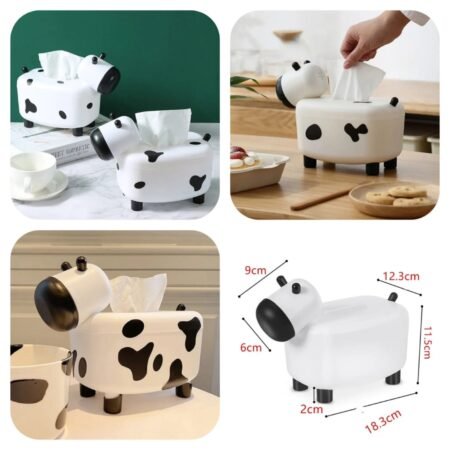 Cow Style Tissue Box and Toothpick Holder (Box Packing)