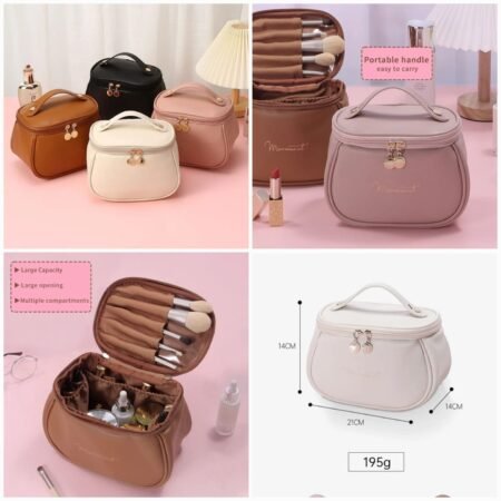 PU Leather Cosmetic Pouch (Random Colours)