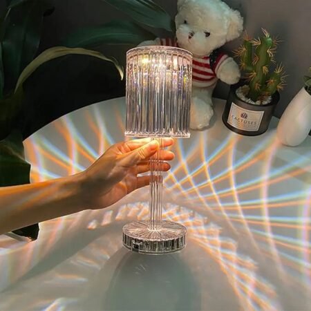 Tower Crystal Daimond Touch Lamp (Box Packing) - With Remote