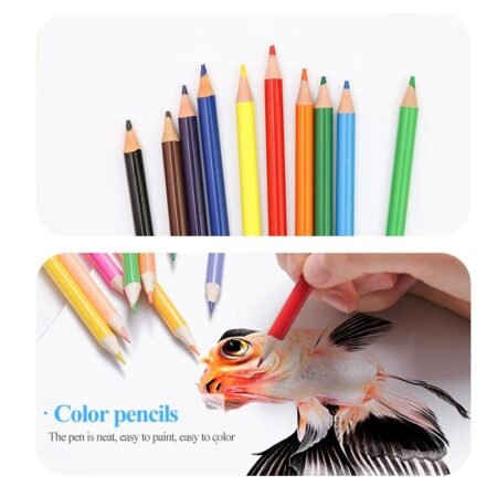 Children Drawing Set _65Pcs_ With Marker Color Pencil Coloring Book Watercolor Paint Brush Professional Art Kit