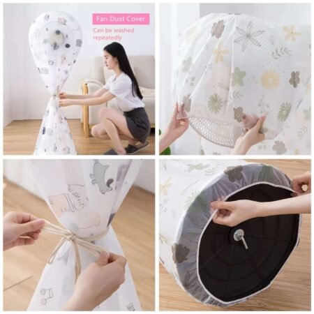 Pedestal Fan Cover Made In 🇨🇳 - Waterproof, Dustproof, and Scratch-Resistant
