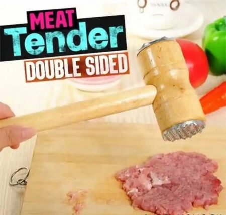 Wooden Double Sided Meat Tenderizer Mallet Hammer