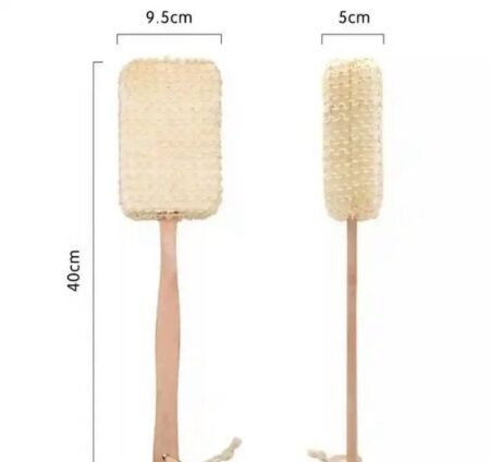 Cobra Bath Stick with Brush Long Handle Back Massage Scrubber