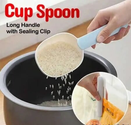 Cup Spoon with Sealing Clip