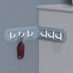 Multifunction Self Adhesive Plastic Folding Corner 6 Hooks