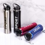 New Sports Stainless Steel Bottle 600ml (Random Color)
