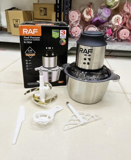 5in1 2 Litre RAF Electric Meat Grinder & Chopper