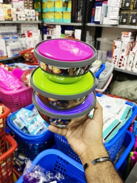 3pcs Stainless Steel Colourful Bowl Set