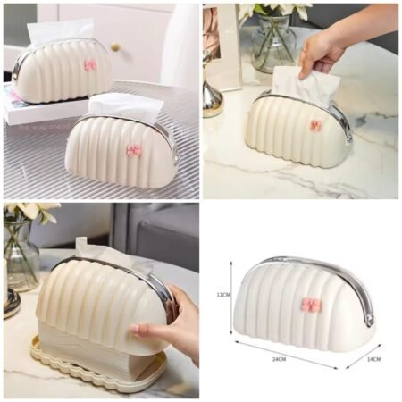 Elegant Shell Tissue Box (Random Colours)