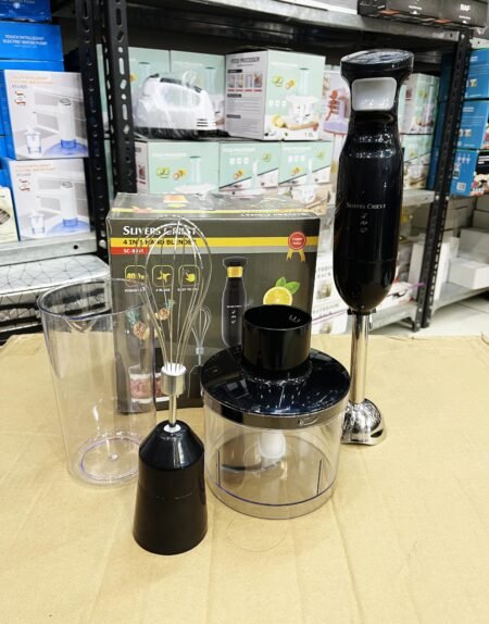 400W Silver Crest 4in1 Hand Blender 🇨🇳   304 Stainless Steel 600ml Cup 500ml Food & Meat Grinder
