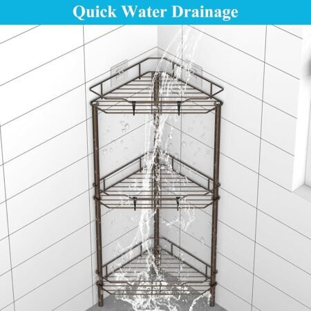 2 & 3 Tier Multipurpose Organizer for Kitchen & Bathroom (With screw hooks)