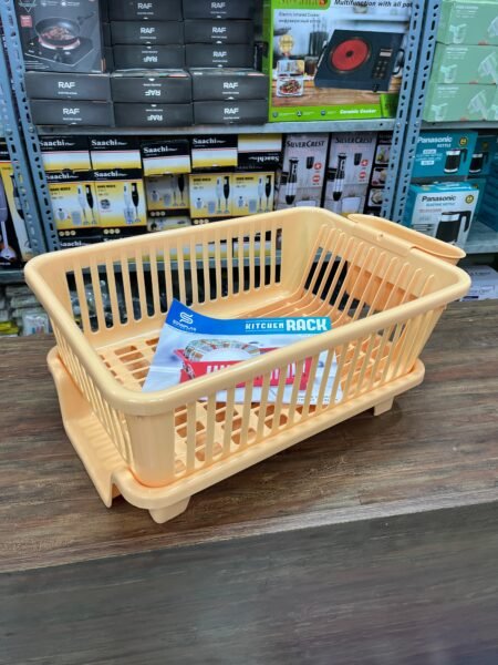 Fancy Plate Rack  - 3 in 1 Large Durable Plastic Kitchen Sink Dish Rack