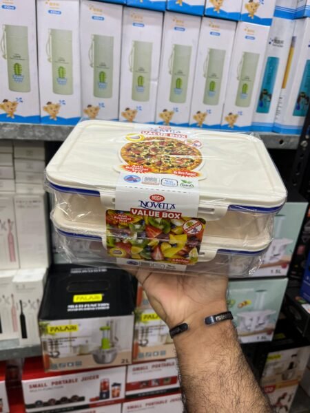 Pack of 2 Novetta Value Box Each 1000ml (Safe for Microwave use) (BPA free)