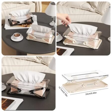 Acrylic Extendable Tissue Storage Box
