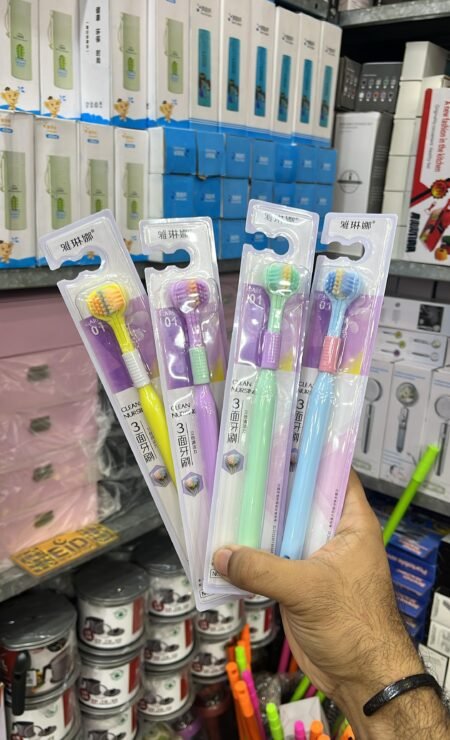 3 Sided 360 Rotating Tooth Brush (Imported China 🇨🇳) (Colourful Edition)