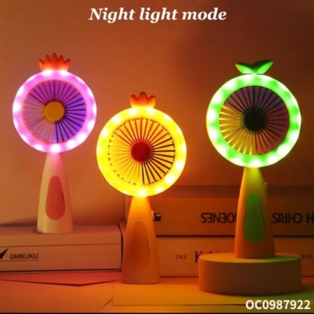 Multi Color Mini Fan with Lights