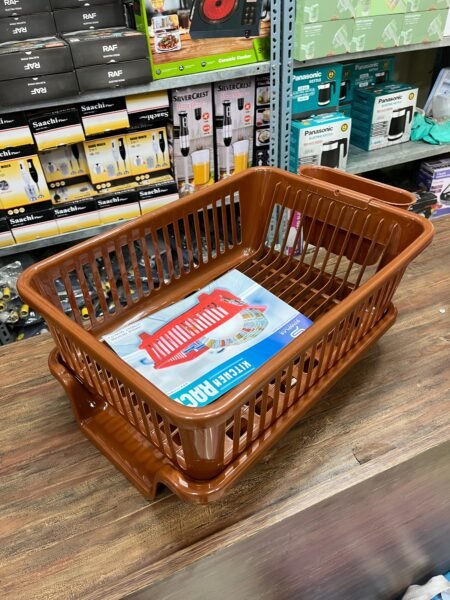 Fancy Plate Rack  - 3 in 1 Large Durable Plastic Kitchen Sink Dish Rack