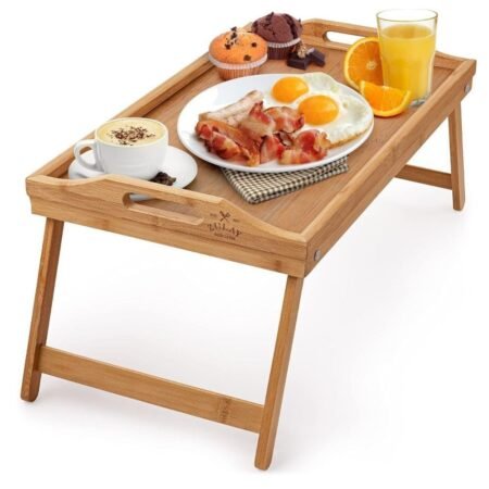Foldable Bamboo Bed Tray