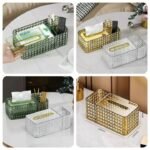 Acrylic Tissue Box with Organizer