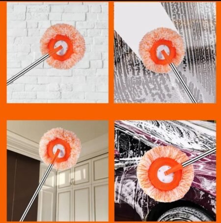 360 Rotating head Sun Flower Orange Mop