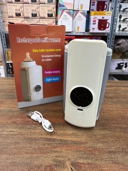 Led Digital Display Rechargeable Milk Warmer with Baby Bottle Insulation Cover