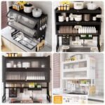 2 Layer Over the Sink Cabinate (Box Packing)* Black & White Colour Available
