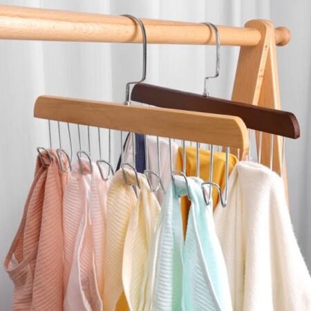8 Hook Wooden Hanger