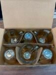 Delisoga 6pcs Set 190ml Pure Glass Cups
