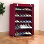 4 Layer Iron Rods Dustproof Non-Woven Clothes & Shoes Rack