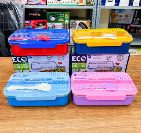 Eco 2 Portion Stainless Steel Lunch Box