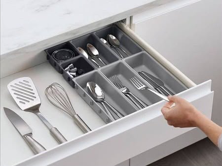 7pcs Kitchen Cutlery Drawer Organizer