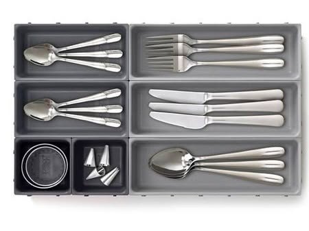 10pcs Kitchen Cutlery Drawer Organizer
