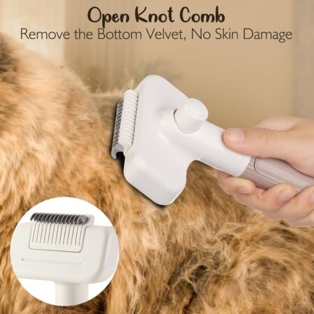3 in 1 Multifunctional Pet Comb with Blue Light Sterilisation and disinfection