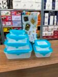 Magic Crisper 6pcs Food Storage Boxes with Silicon Lids Cover
