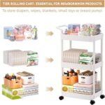3 Tier Fiber Plastic Trolley