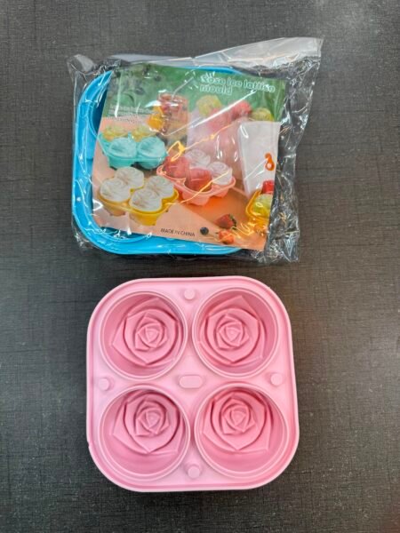 Silicon Rose Shaped Ice & Multipurpose Mold