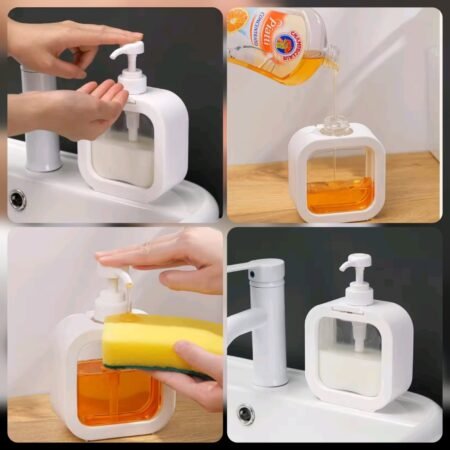 500ML Square Shape Liquid Soap Dispenser (Premium Quality)