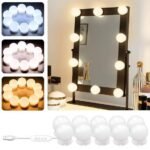 8 Bulb Vanity Light (3 Modes) USB Operated
