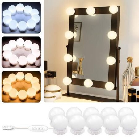 8 Bulb Vanity Light (3 Modes) USB Operated