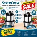 3 Litre Capacity Silver Crest Electric Meat Choppers (Premium Quality)