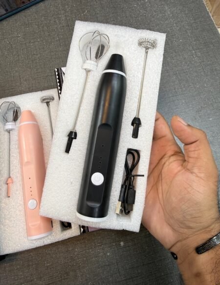 Heavy Quality Rechargeable Coffee Beater with Foam Packing & Multiple Colors