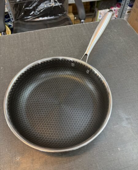 9 inch Small Size SUS Stainless Steel Non-Stick Silver Pan