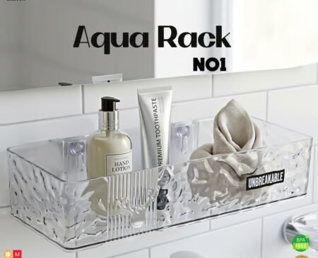 Aqua Unbreakable Triangle & Square Shape Corner Rack