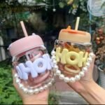 OHO Cup 400ml with Pearl Chain (With Straw)