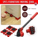 Heavy Duty Furniture Mover Set Furniture Mover Tool Transport Lifter Heavy Stuffs Moving Wheel Roller With Bar Moving Tools