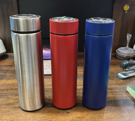 Stainless Steel Temperature Water Bottle with LED Display Temperature (500 Ml) (Random Color) Black & White available in Quantity only