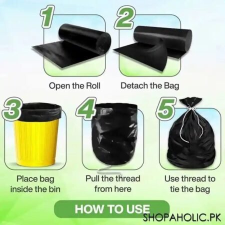 Garbage Bag Roll  Large 24x36 - (Including 14 bags)