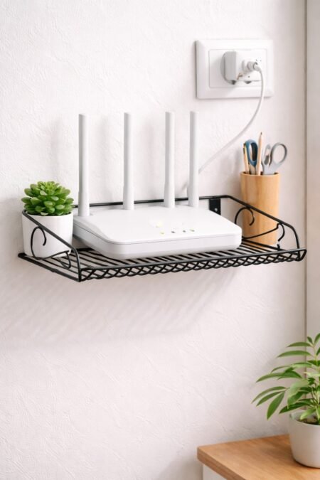 Multipurpose Metal Wall Shelf for Wifi Router and other Storages